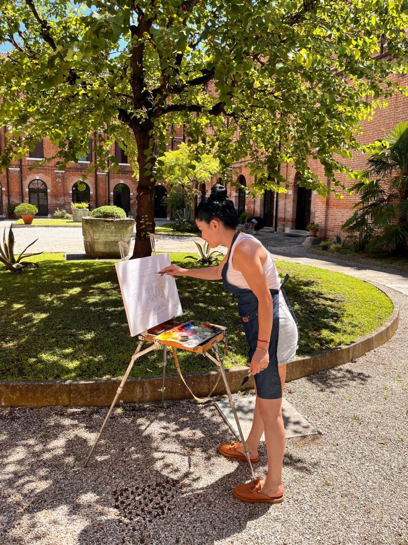 Азербайджанские художники представили свои работы в Венеции (ФОТО)