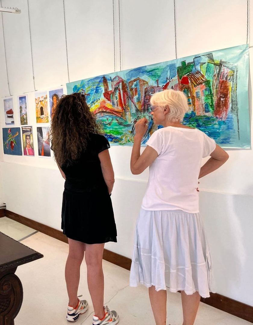 Азербайджанские художники представили свои работы в Венеции (ФОТО)