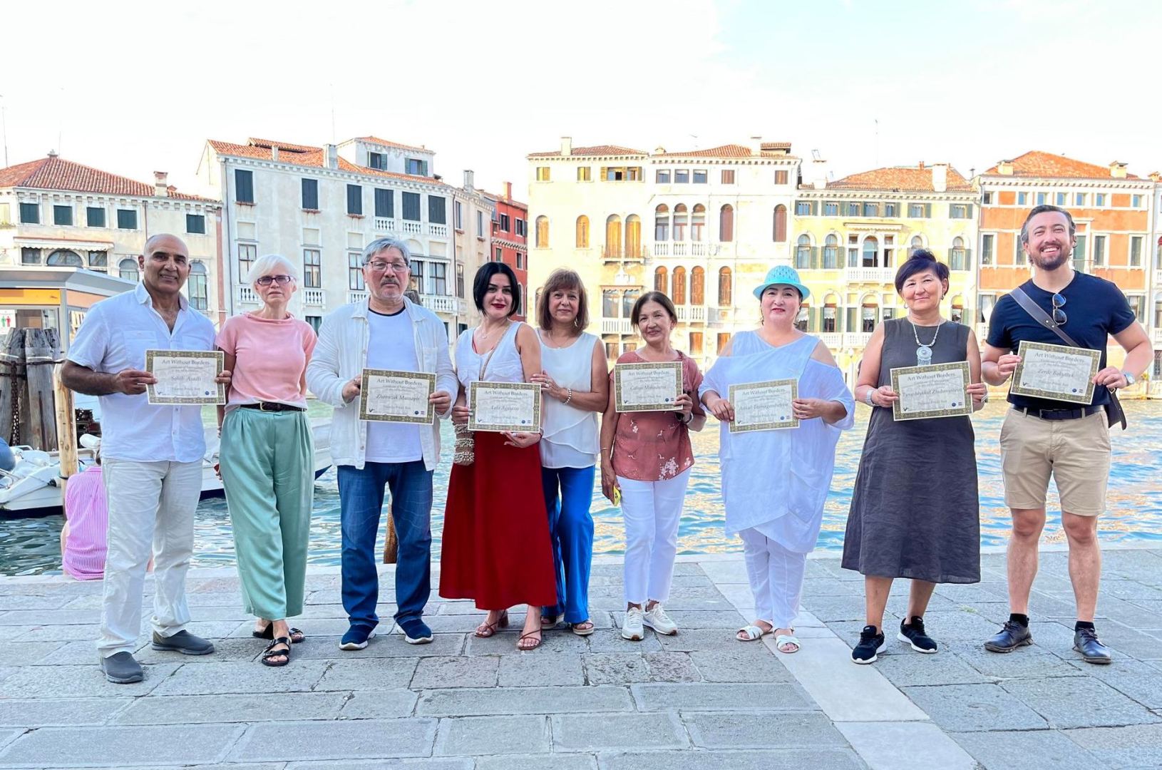 Азербайджанские художники представили свои работы в Венеции (ФОТО)