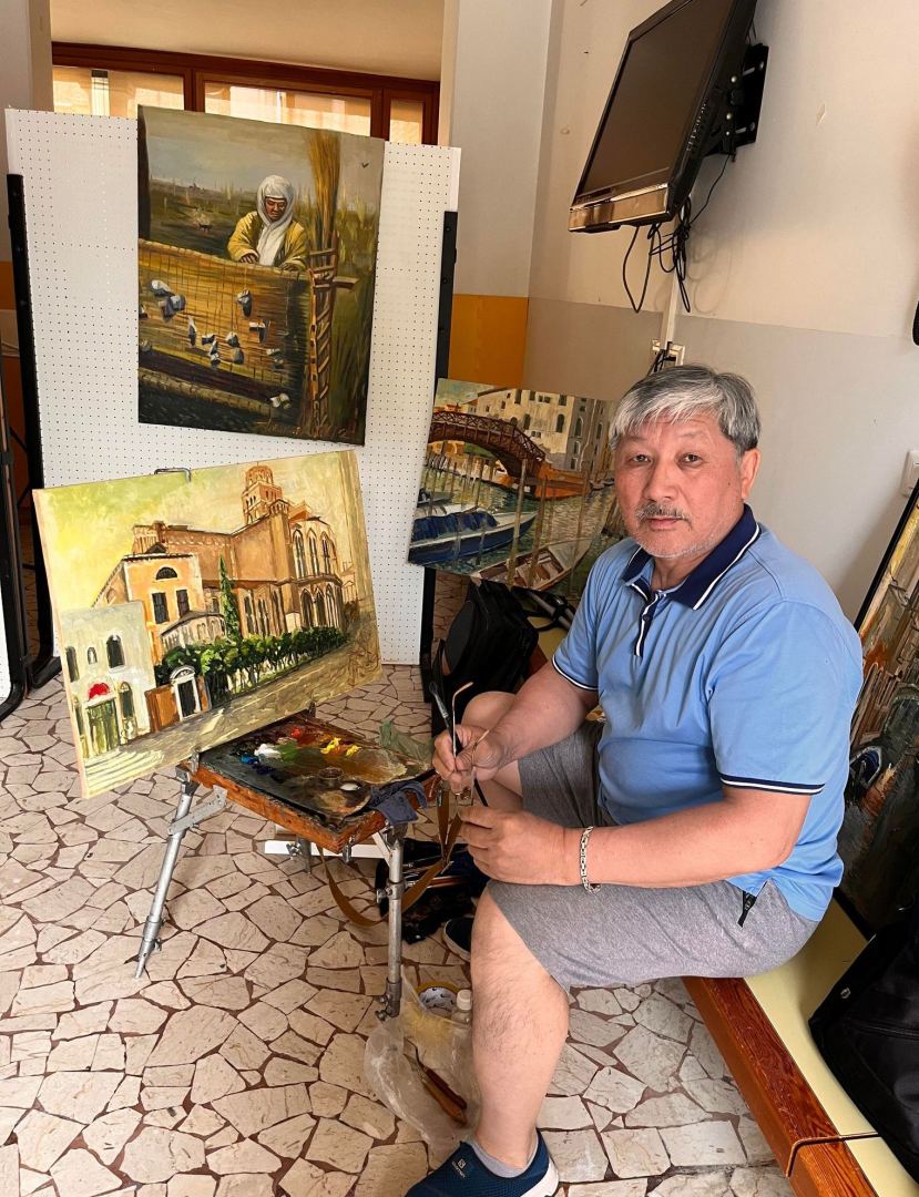 Азербайджанские художники представили свои работы в Венеции (ФОТО)