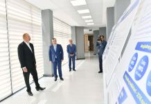 Президент Ильхам Алиев принял участие в открытии Карабахского регионального центра DOST и Карабахского регионального центра профессиональной подготовки в Барде (ФОТО/ВИДЕО)