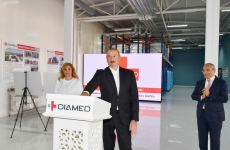 Президент Ильхам Алиев принял участие в открытии фармацевтического завода Diamed в Баку (ФОТО/ВИДЕО)