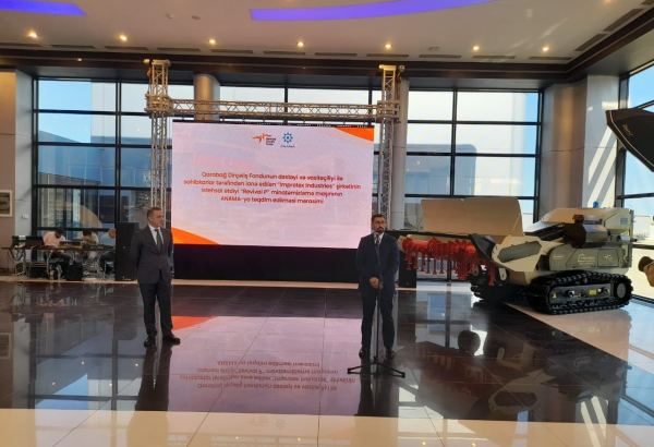 Азербайджанскому агентству передана машина для разминирования отечественного производства (ФОТО)