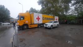 Большегруз с продовольствием из России второй день ожидает проезда в Ханкенди  (ФОТО/ВИДЕО)