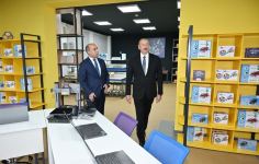 Президент Ильхам Алиев принял участие в открытии нового здания полной средней школы номер 11 города Хырдалан (ФОТО/ВИДЕО)