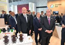 Президент Ильхам Алиев ознакомился с выставкой "ЭКСПО Центральная Азия 2023" в Душанбе (ФОТО/ВИДЕО)