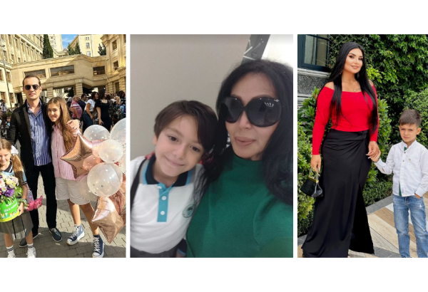 Азербайджанские звезды проводили детей в школу: памятные кадры в День знаний (ФОТО)