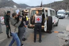 Грузовик МККК с продовольственным грузом досмотрен на ППП "Лачин" и едет в Ханкенди (ФОТО/ВИДЕО)