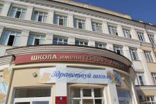 Азербайджанская делегация приняла участие в "Каспийском медиафоруме" и посетила школу имени Гейдара Алиева в Астрахани (ФОТО)