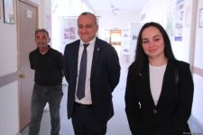 Азербайджанская делегация приняла участие в "Каспийском медиафоруме" и посетила школу имени Гейдара Алиева в Астрахани (ФОТО)