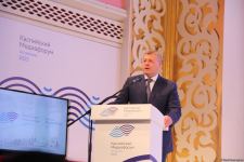 Азербайджанская делегация приняла участие в "Каспийском медиафоруме" и посетила школу имени Гейдара Алиева в Астрахани (ФОТО)