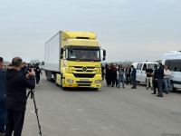 МЧС Азербайджана направило продовольственный груз для армянских жителей Карабаха (ФОТО/ВИДЕО)