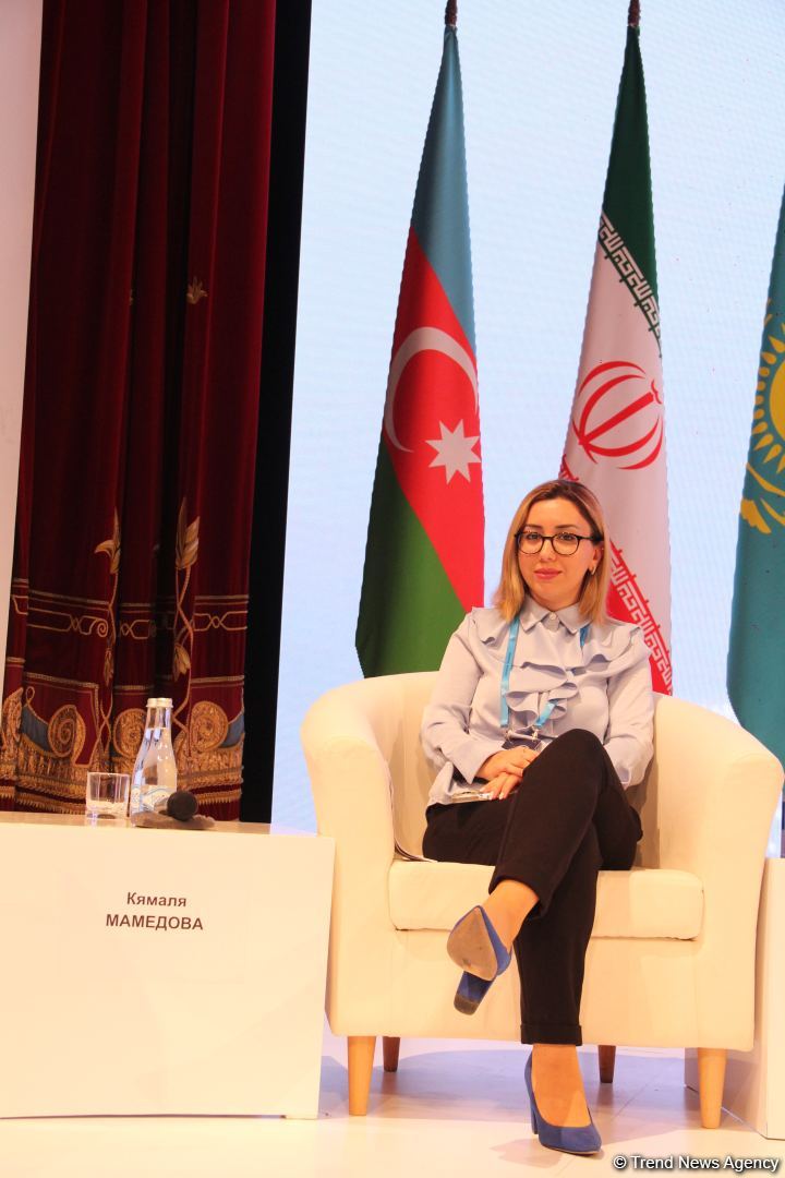 Азербайджанская делегация приняла участие в "Каспийском медиафоруме" и посетила школу имени Гейдара Алиева в Астрахани (ФОТО)