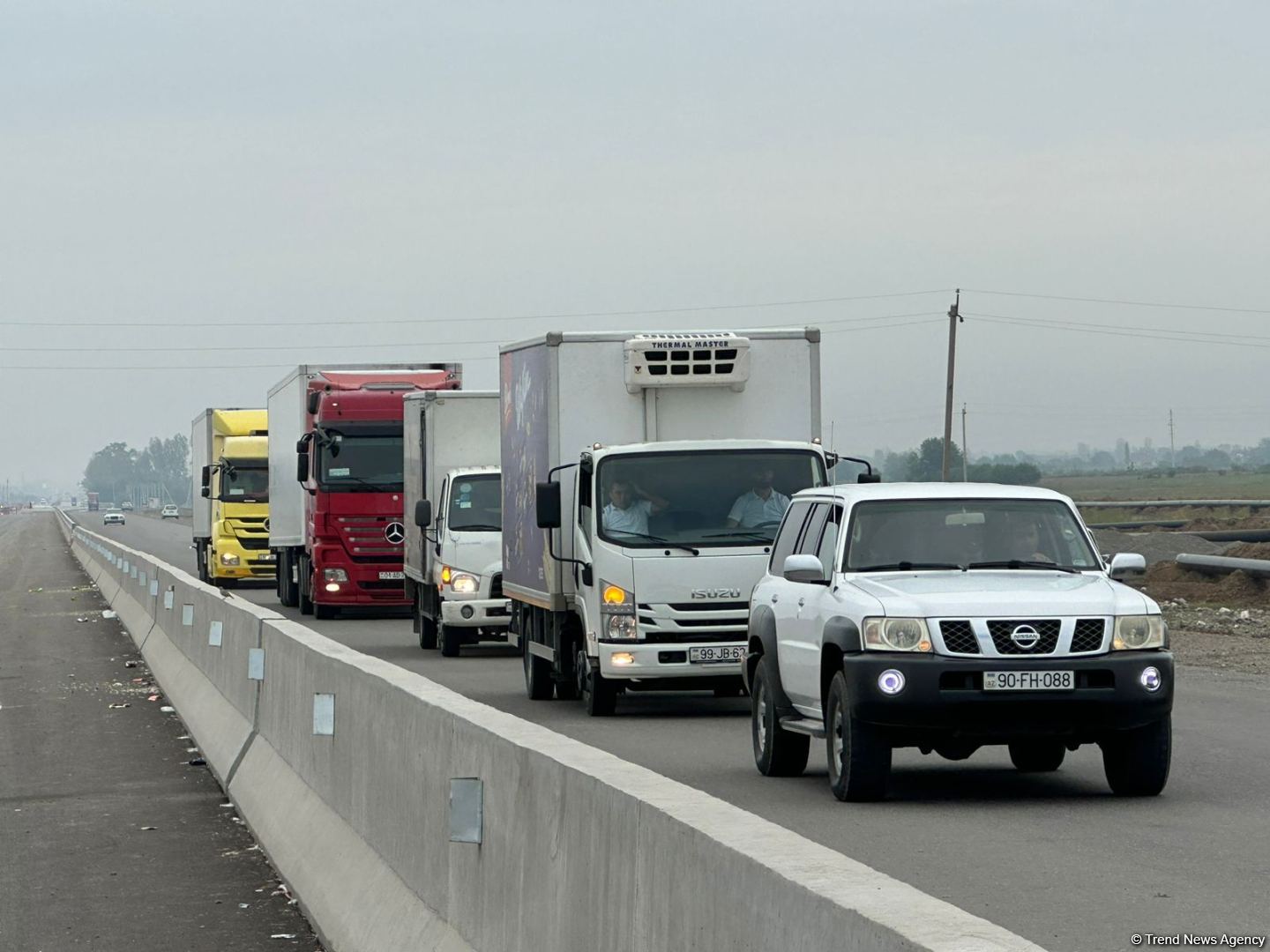 МЧС Азербайджана направило продовольственный груз для армянских жителей Карабаха (ФОТО/ВИДЕО)