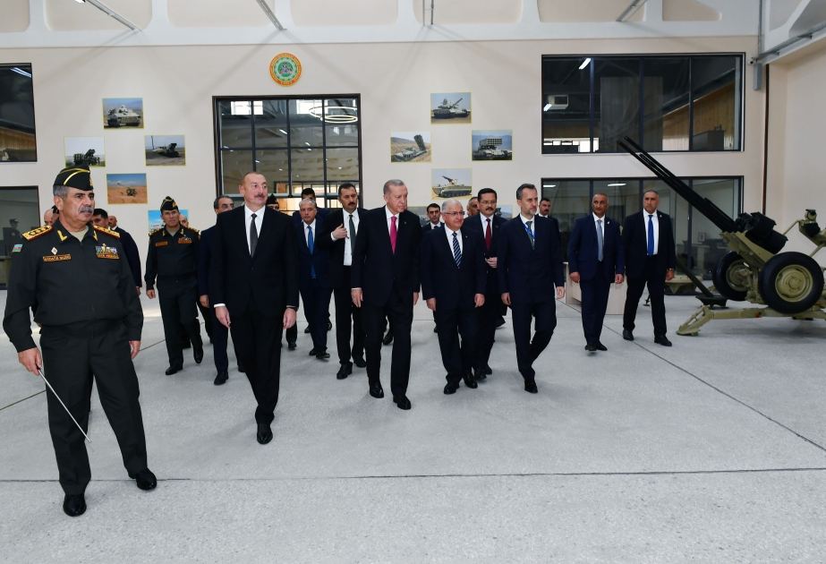 Президент Ильхам Алиев и Президент Реджеп Тайип Эрдоган приняли участие в открытии Нахчыванского восстановительно-промышленного военного комплекса (ФОТО)