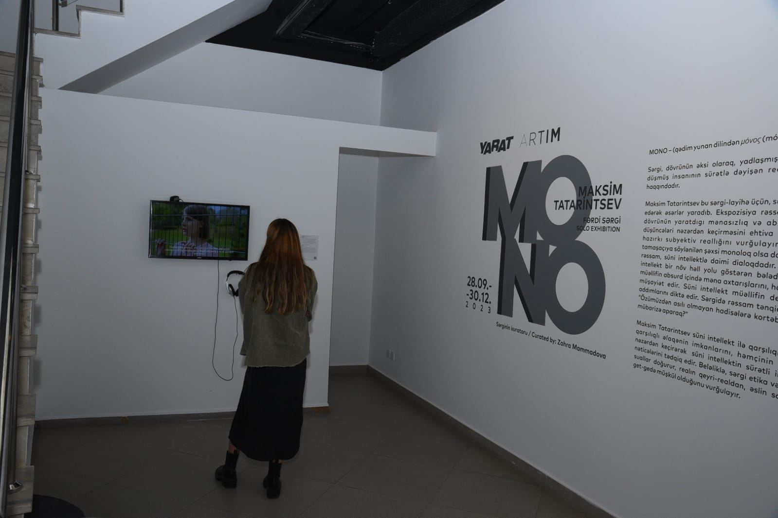 YARAT представил выставочный проект "MONO" – одиночество и диалог с нейросетью (ФОТО)