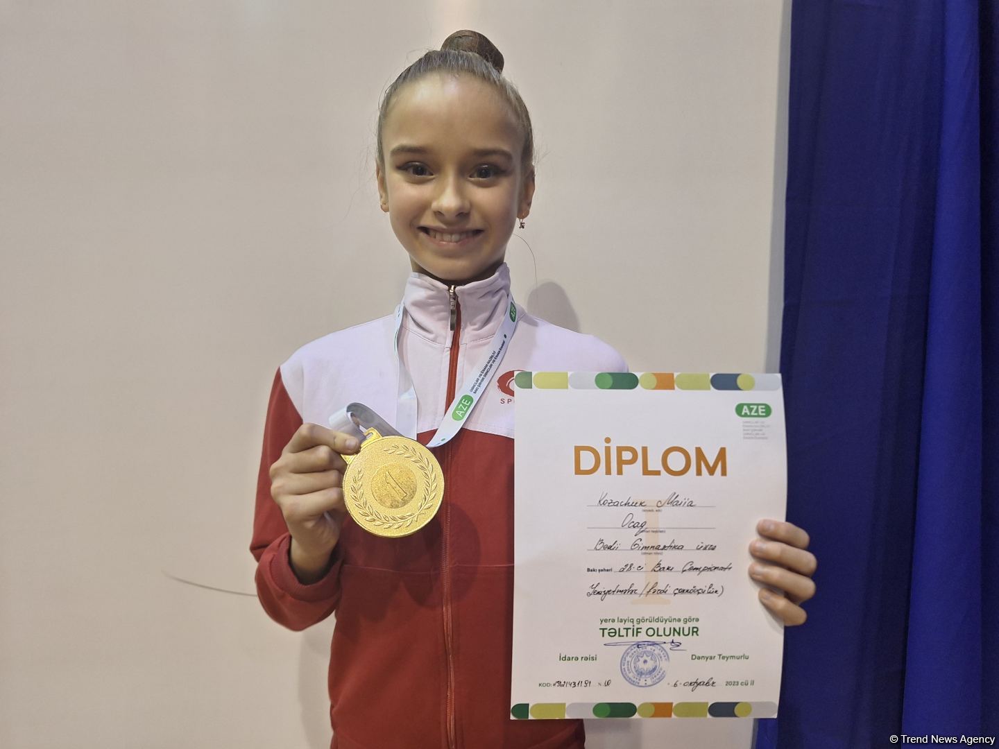 Перед чемпионатом Баку по художественной гимнастике проходили интенсивные тренировки – победительница соревнования