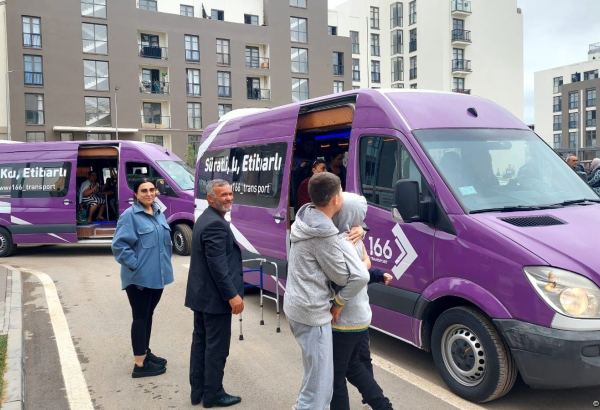 Еще один караван с бывшими вынужденными переселенцами прибыл в Физули (ФОТО)