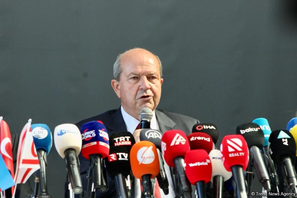 У нас состоялась очень продуктивная встреча с Президентом Ильхамом Алиевым – Президент Турецкой Республики Северного Кипра