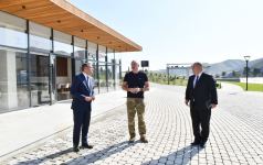 Президент Ильхам Алиев принял участие в открытии парка отдыха в поселке Суговушан (ФОТО/ВИДЕО)