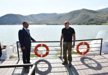 Президент Ильхам Алиев принял участие в открытии парка отдыха в поселке Суговушан (ФОТО/ВИДЕО)