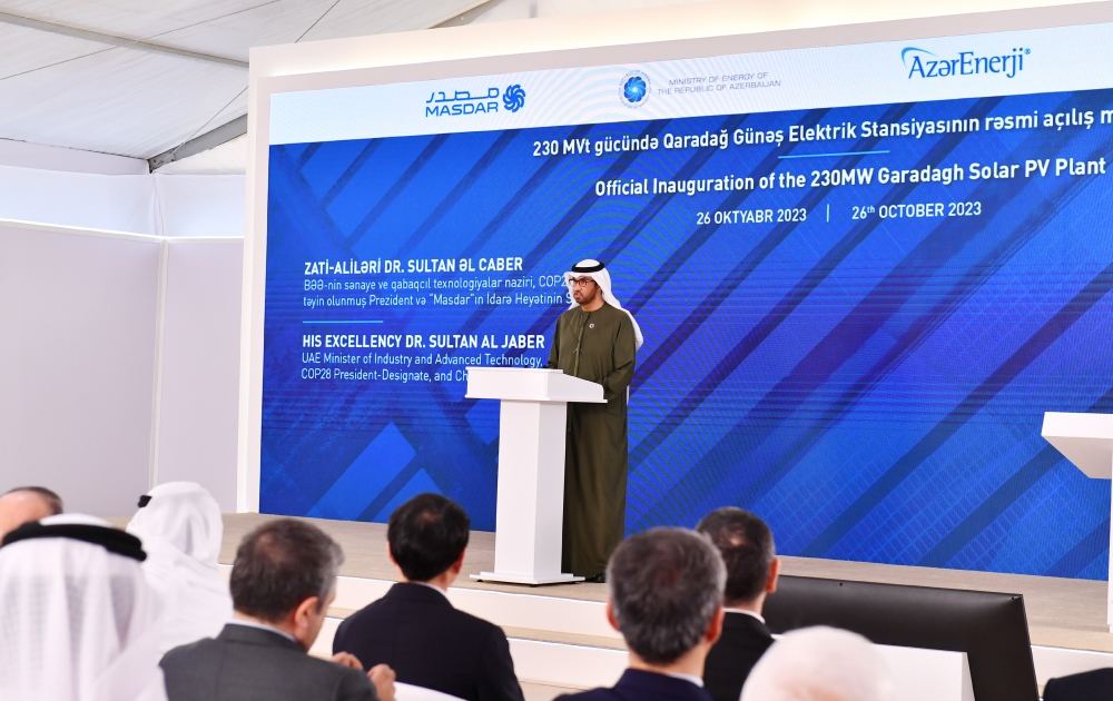 Президент Ильхам Алиев принял участие в церемонии официального открытия Гарадагской солнечной электростанции мощностью 230 МВт (ФОТО/ВИДЕО)