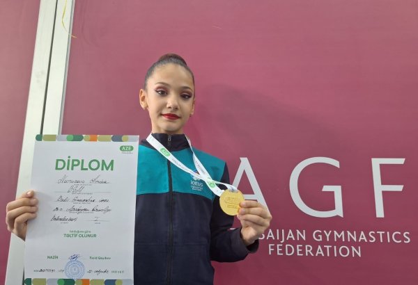 "Золото" Первенства Азербайджана по художественной гимнастике далось нелегко – победительница соревнований