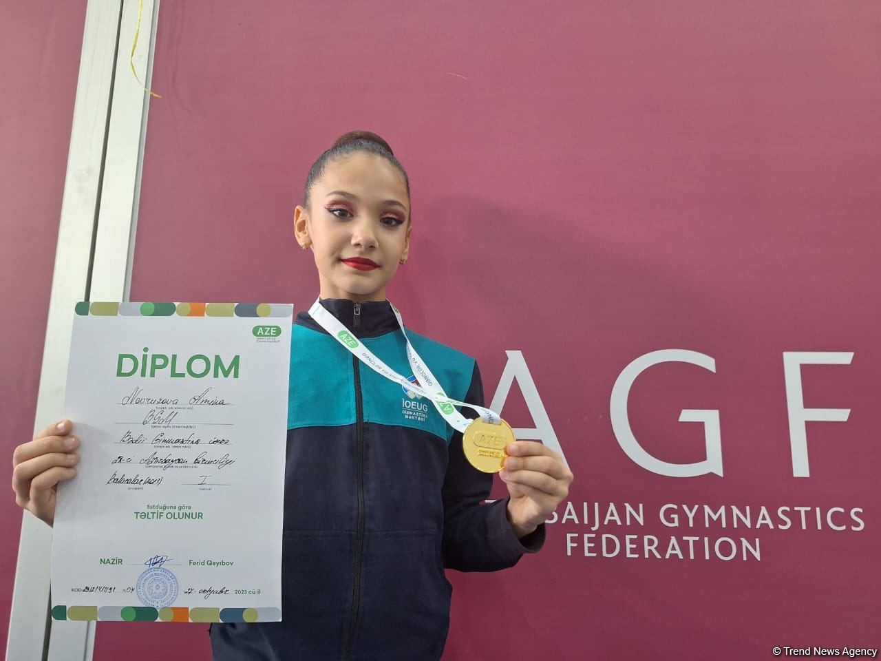 "Золото" Первенства Азербайджана по художественной гимнастике далось нелегко – победительница соревнований