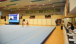 Стартовал заключительный день соревнований чемпионатов Азербайджана и первенств Баку по аэробной и акробатической гимнастике (ФОТО)