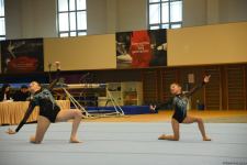 Стартовал заключительный день соревнований чемпионатов Азербайджана и первенств Баку по аэробной и акробатической гимнастике (ФОТО)