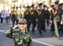 В Баку прошло шествие по случаю 8 ноября - Дня Победы (ВИДЕО/ФОТО)