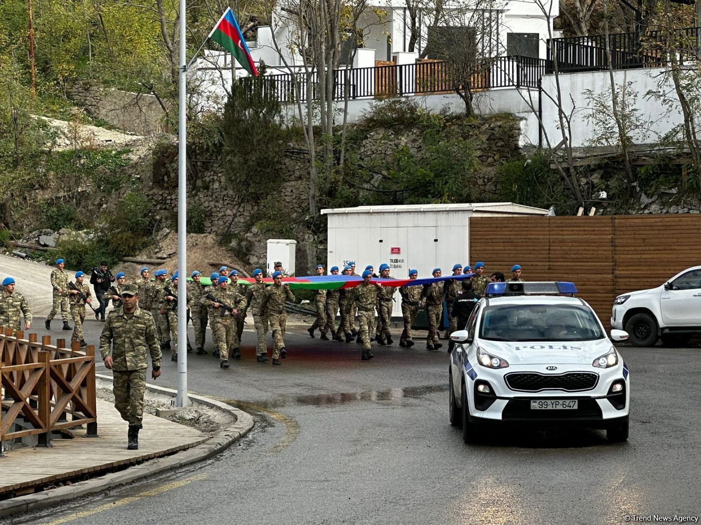 В Лачине проходит марш в честь Дня Победы (ФОТО)