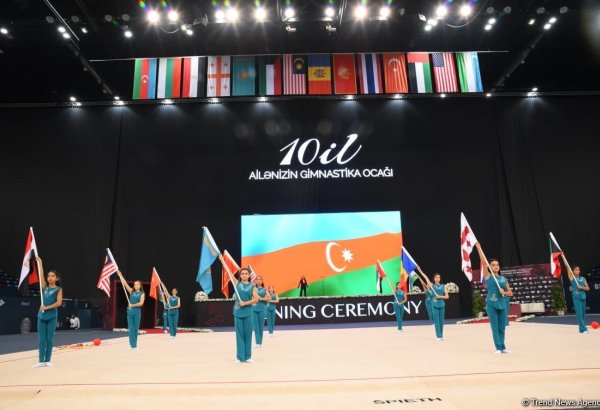 В Баку состоялось торжественное открытие 2-го Международного кубка "Оджаг" по художественной гимнастике (ФОТО)
