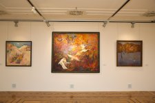 В Баку открылась выставка работ выдающегося художника, 95-летнего Тофига Агабабаева "Диалог со временем" (ФОТО)