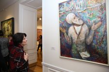 В Баку открылась выставка работ выдающегося художника, 95-летнего Тофига Агабабаева "Диалог со временем" (ФОТО)