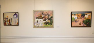 В Баку открылась выставка работ выдающегося художника, 95-летнего Тофига Агабабаева "Диалог со временем" (ФОТО)