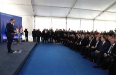 Президент Ильхам Алиев принял участие в церемонии запуска интерконнектора Сербия-Болгария (ФОТО/ВИДЕО)