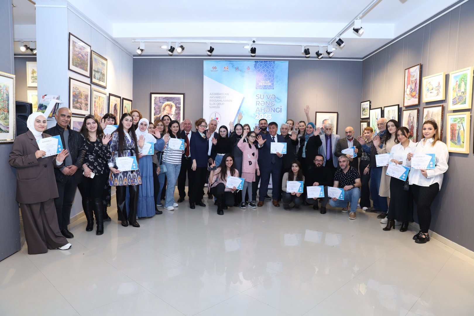 Гармония воды и цвета – акварельная живопись в Азербайджане (ФОТО)