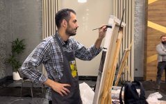 В Шабране прошел недельный симпозиум художников "По следам наследия" (ФОТО)