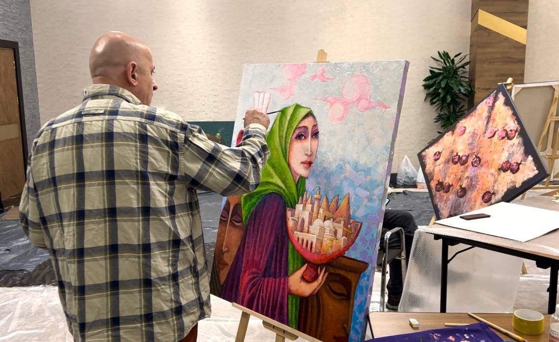 В Шабране прошел недельный симпозиум художников "По следам наследия" (ФОТО)