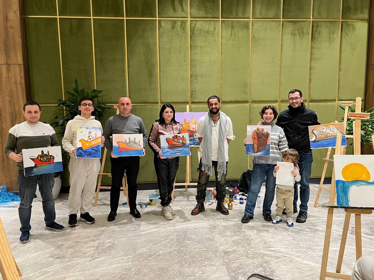 В Шабране прошел недельный симпозиум художников "По следам наследия" (ФОТО)