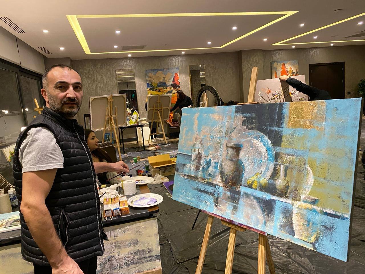 В Шабране прошел недельный симпозиум художников "По следам наследия" (ФОТО)