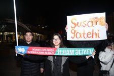 На улицах Баку празднуют победу Ильхама Алиева на президентских выборах (ФОТО/ВИДЕО)