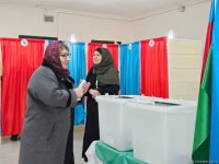 В Сабунчинском районе Баку активно проходит голосование на президентских выборах (ФОТО)