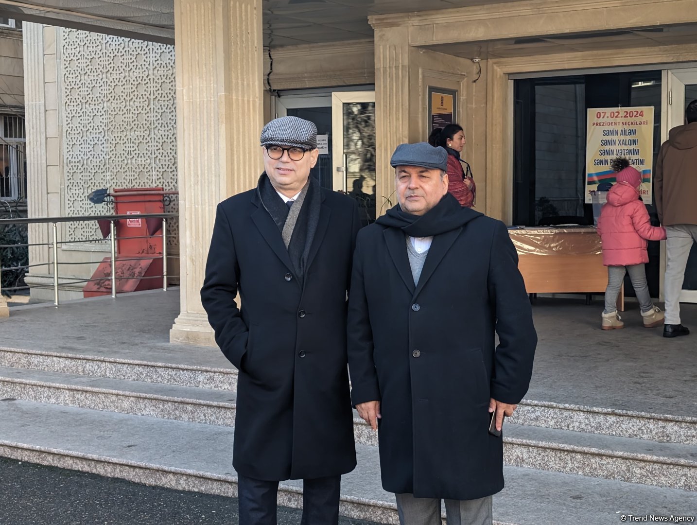 Члены Азиатской парламентской ассамблеи прибыли на избирательный участок для наблюдения за президентскими выборами в Азербайджане (ФОТО)