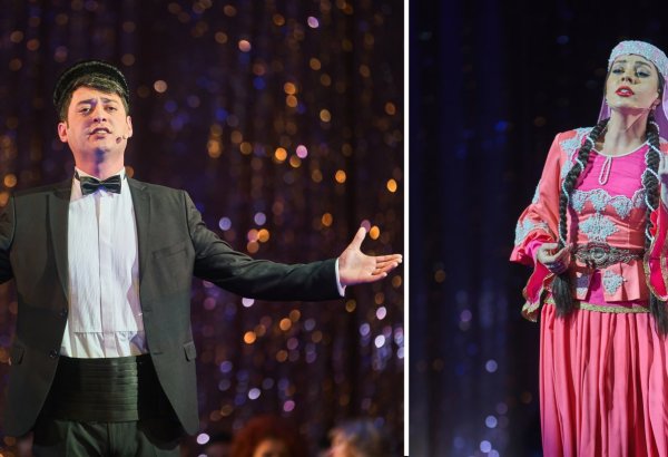 Азербайджанские артисты выступили на юбилее российского театра (ФОТО)