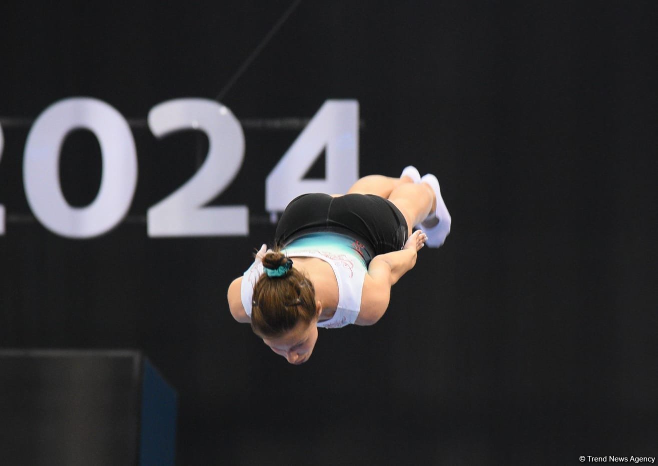 В Национальной арене гимнастики проходят подиумные тренировки участников Кубка мира по прыжкам на батуте и акробатической дорожке (ФОТОРЕПОРТАЖ)