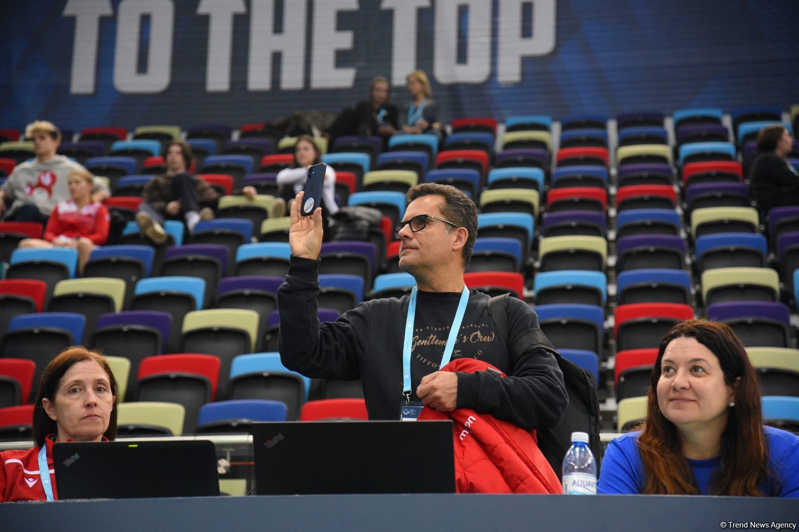 В Национальной арене гимнастики проходят подиумные тренировки участников Кубка мира по прыжкам на батуте и акробатической дорожке (ФОТОРЕПОРТАЖ)