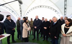 Президент Ильхам Алиев заложил фундамент мемориала жертвам Ходжалинского геноцида и встретился с представителями общественности района (ФОТО/ВИДЕО)