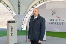 Президент Ильхам Алиев заложил фундамент мемориала жертвам Ходжалинского геноцида и встретился с представителями общественности района (ФОТО/ВИДЕО)